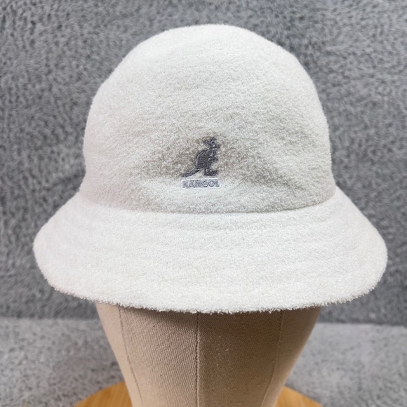 Kangol Other - Kangol Bermuda Bucket Hat Mens M White Textured Streetwear Retro 80s 90s Hip Hop
